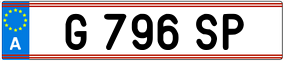 Trailer License Plate